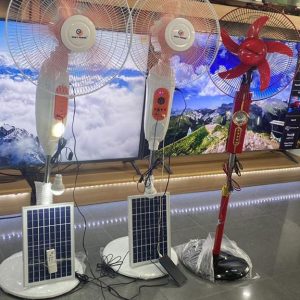 ventilateur rechargeable-solaire-télécommande