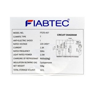 Congélateur Coffre - Fiabtec - FTCFS-437 - 337 litres - Gris -