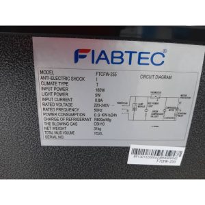 Congélateur FIABTEC 142L-0.9 KWh /24h-FTCFW 255-A+-noir-12 mois garantie