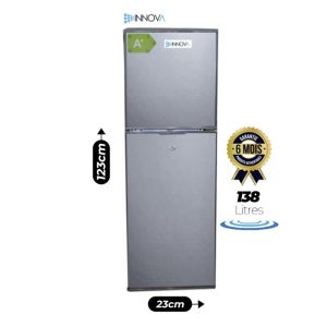 Réfrigerateur Double Battant - Innova - IN-197 - 138L - Gris