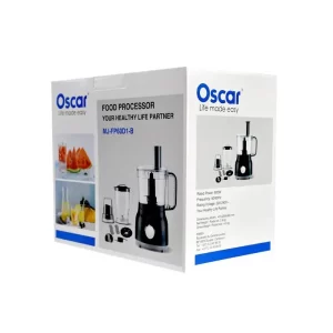 Robot Mixeur Multifonctions Oscar 6 en 1 - 600 W - Blanc/Noir - FP60D1W