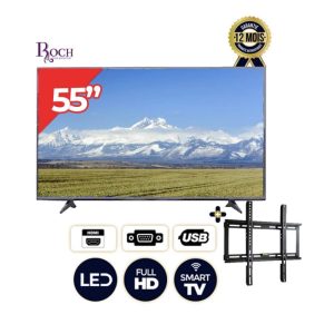 Smart TV - ROCH - RH-LE55DSA- 55 pouces - Full HD  - Android Support Mural integre