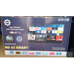 TV Smart NDE9 43 pouces – Noir – 06 mois de garantie