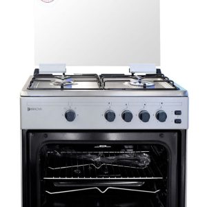 Cuisinière à gaz - Innova - IN6402 - 4 Foyers - Allumage automatique - 60 x 60 cm - Inox - Garantie 06 mois