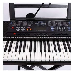 YONGMEI 61 Clavier électronique de taille normale - Piano Instrument de musique portable - Noir